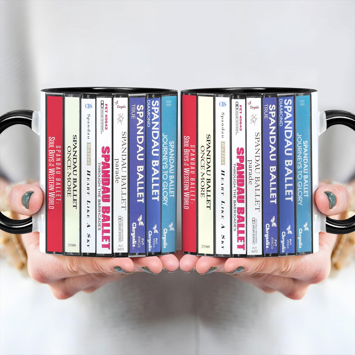 Spandau Ballet Albums Cassette Collection Retro Accent Mug
