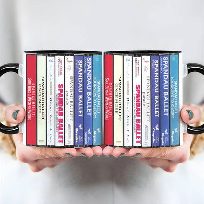 Spandau Ballet Albums Cassette Collection Retro Accent Mug