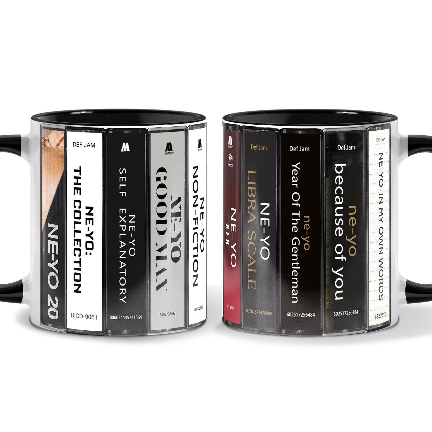 Ne-Yo Albums Cassette Collection Retro Accent Mug
