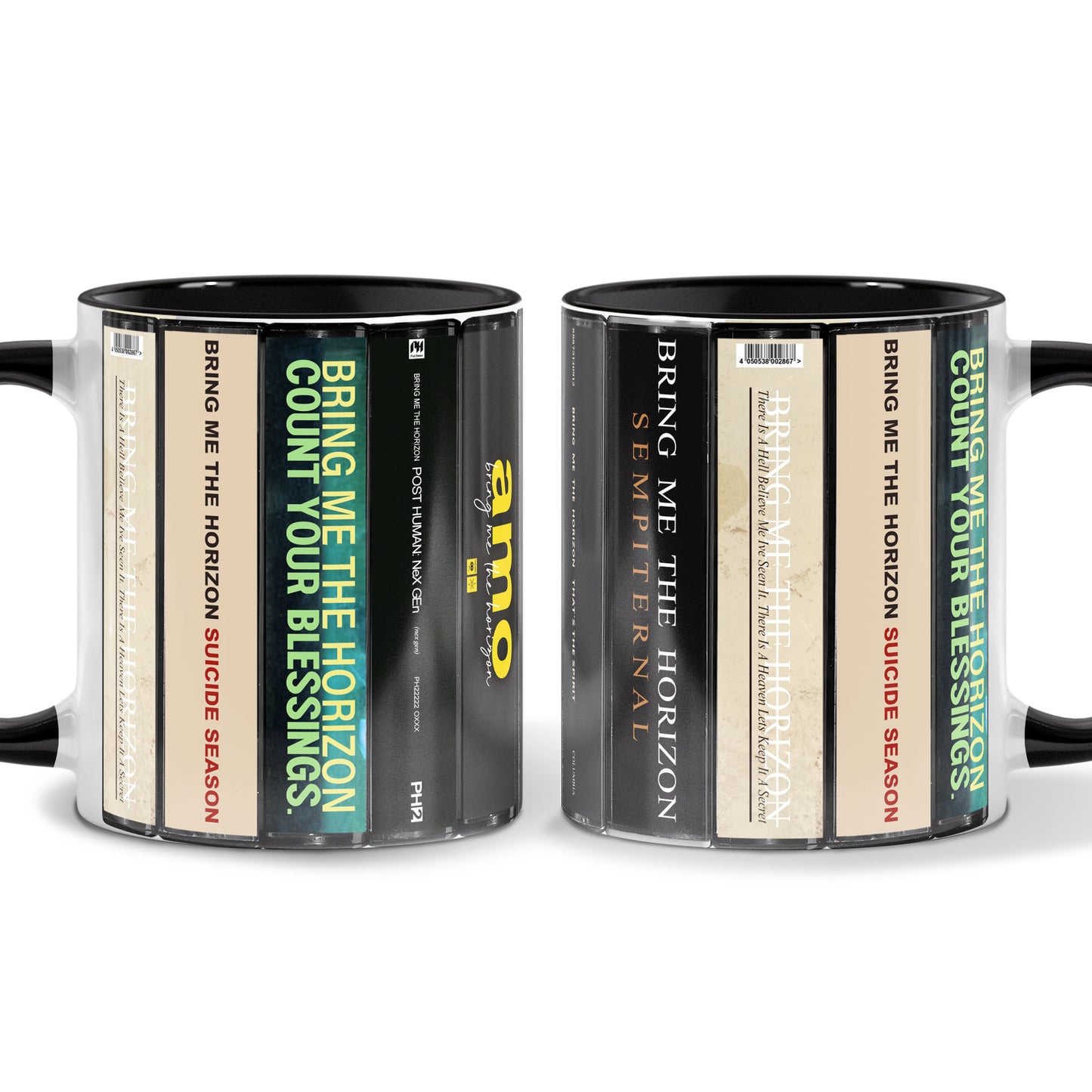Bring Me the Horizon Albums Cassette Collection Retro Accent Mug