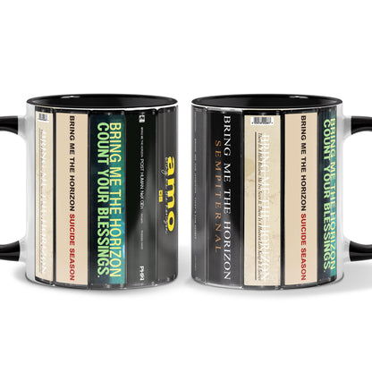 Bring Me the Horizon Albums Cassette Collection Retro Accent Mug