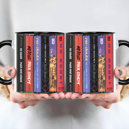 No Doubt Albums Cassette Collection Retro Accent Mug