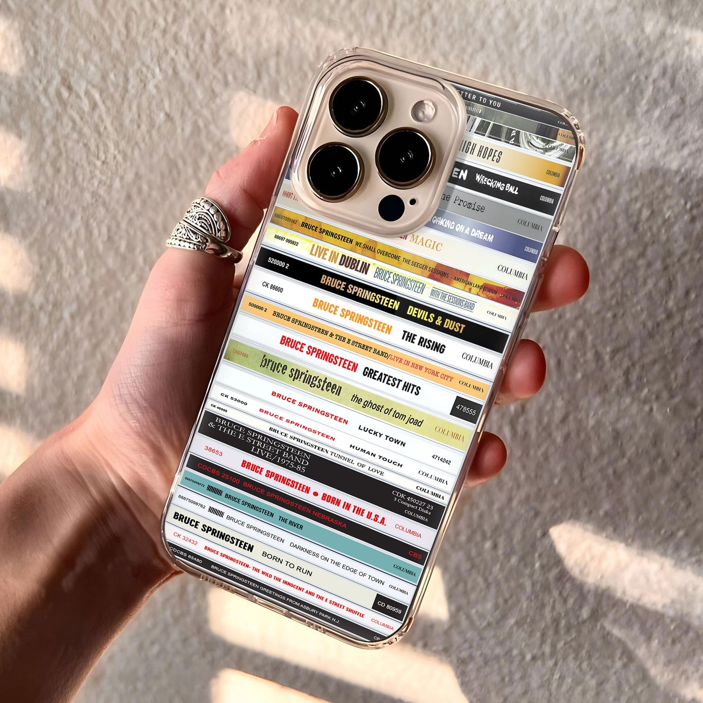 Bruce Springsteen Albums CD Collection Retro Phone Case