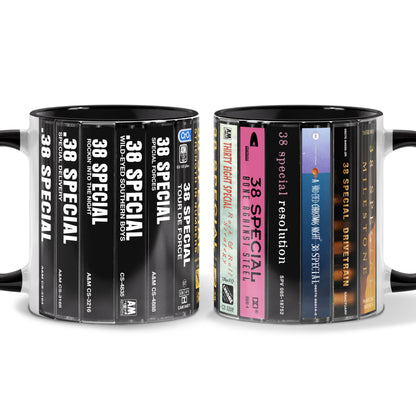 38 Special Albums Cassette Collection Retro Accent Mug