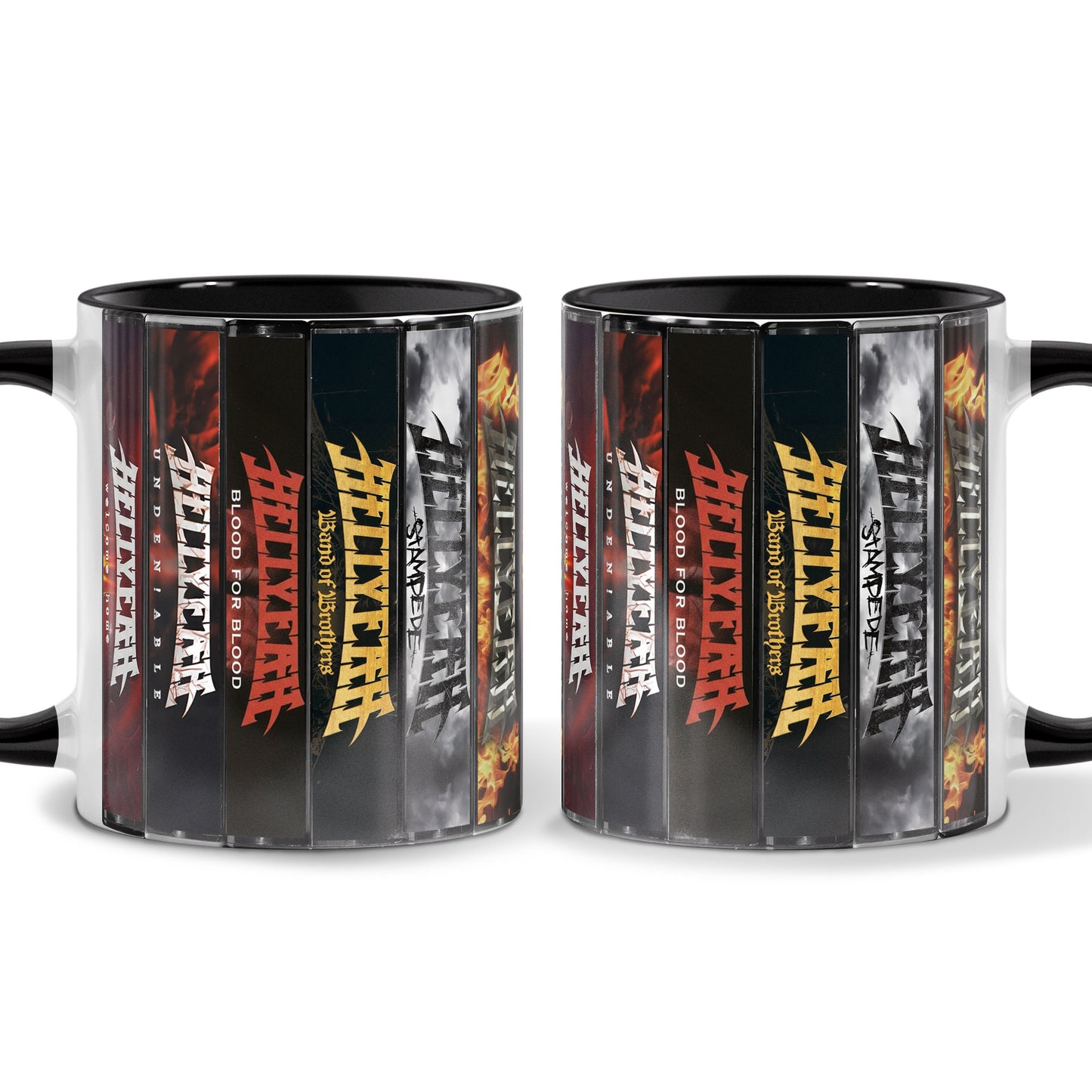 Hellyeah Albums Cassette Collection Retro Accent Mug