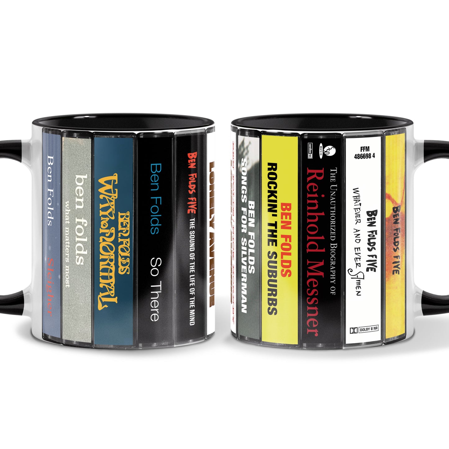 Ben Folds Albums Cassette Collection Retro Accent Mug