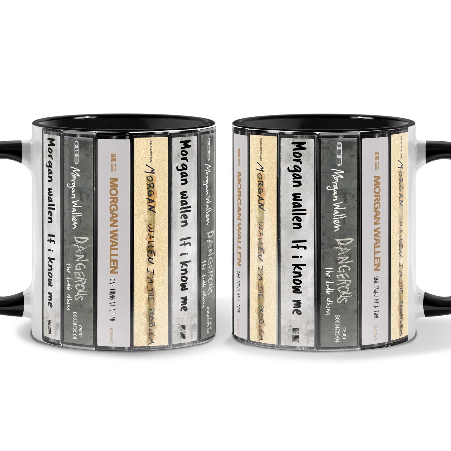 Morgan Wallen Albums Cassette Collection Retro Accent Mug