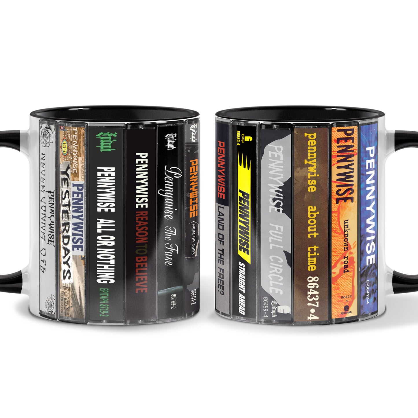 Pennywise Albums Cassette Collection Retro Accent Mug