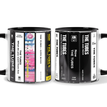 The Tubes Albums Cassette Collection Retro Accent Mug
