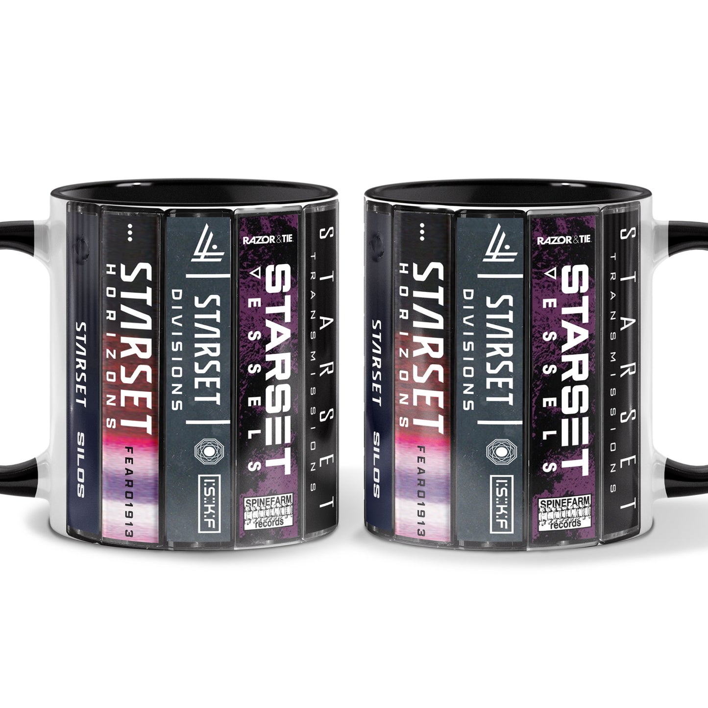 Starset Albums Cassette Collection Retro Accent Mug