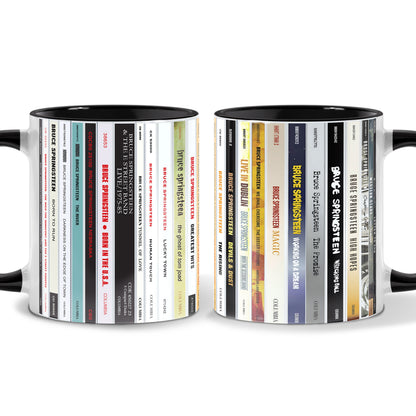 Bruce Springsteen CD Albums Collection Accent Mug