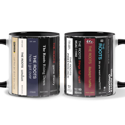The Roots Albums Cassette Collection Retro Accent Mug