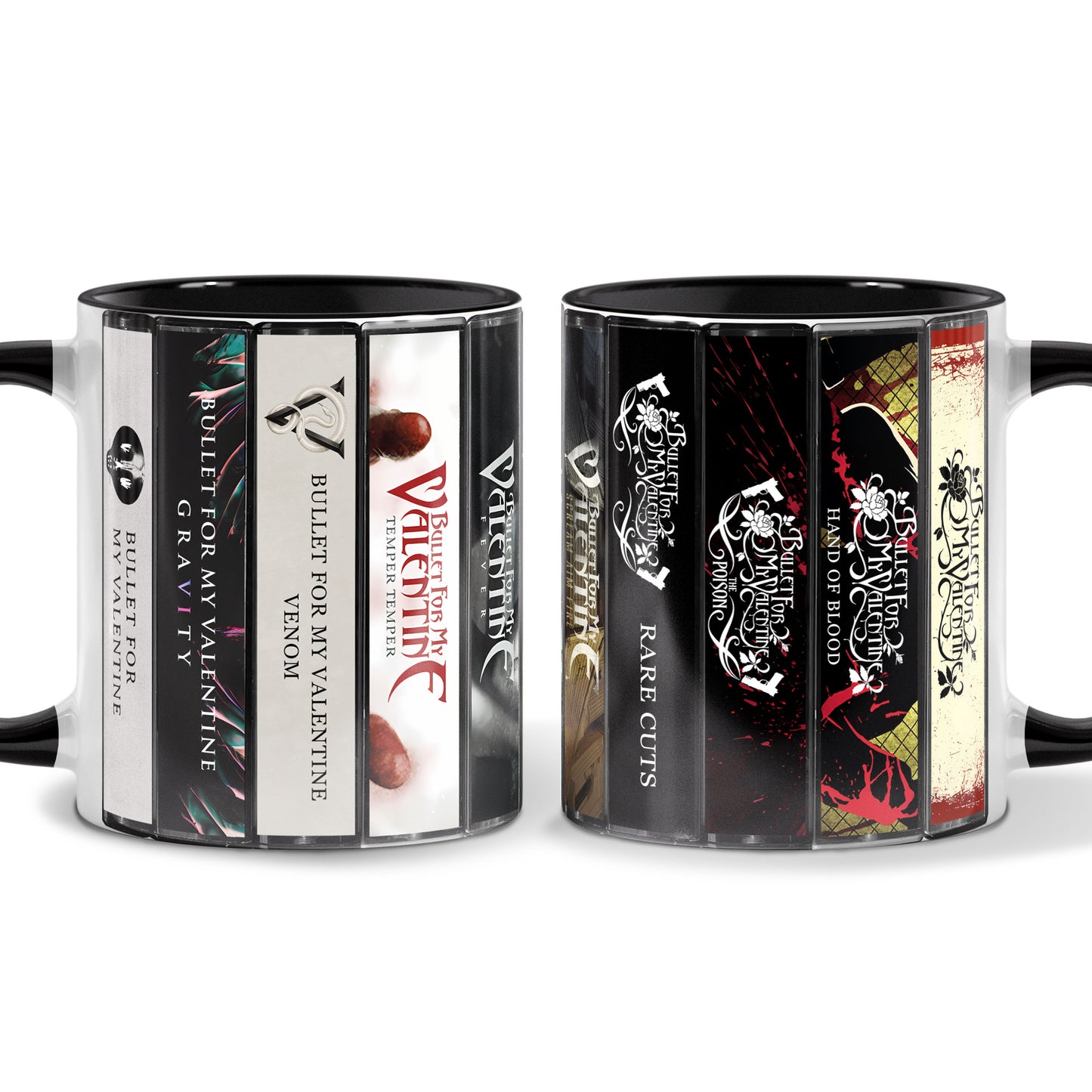 Bullet for My Valentine Albums Cassette Collection Retro Accent Mug