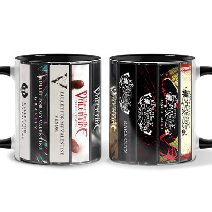 Bullet for My Valentine Albums Cassette Collection Retro Accent Mug