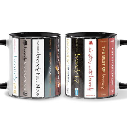 Brandy Norwood Albums Cassette Collection Retro Accent Mug