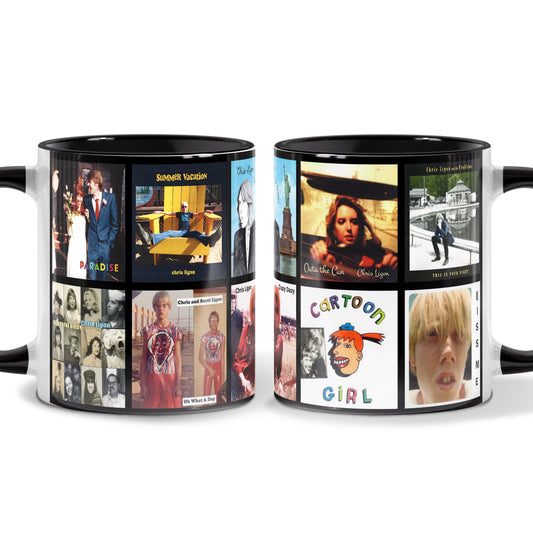 Chris Ligon Albums Cassette Collection Retro Accent Mug