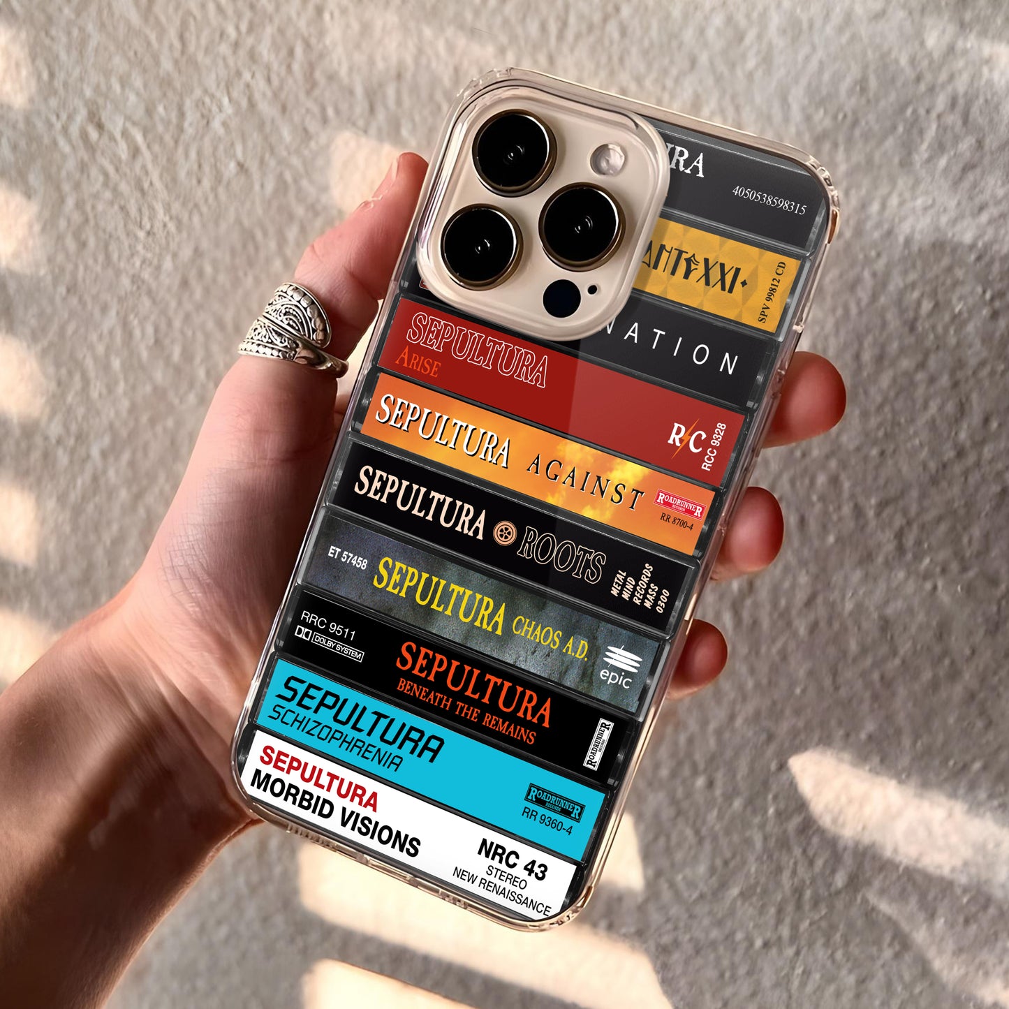 Sepultura Albums Cassette Collection Retro Phone Case