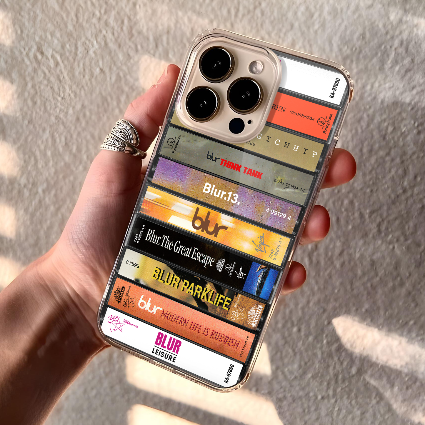 Blur Albums Cassette Collection Retro Phone Case