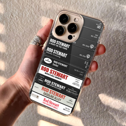 Rod Stewart Albums Cassette Collection Retro Phone Case
