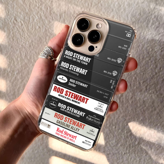 Rod Stewart Albums Cassette Collection Retro Phone Case