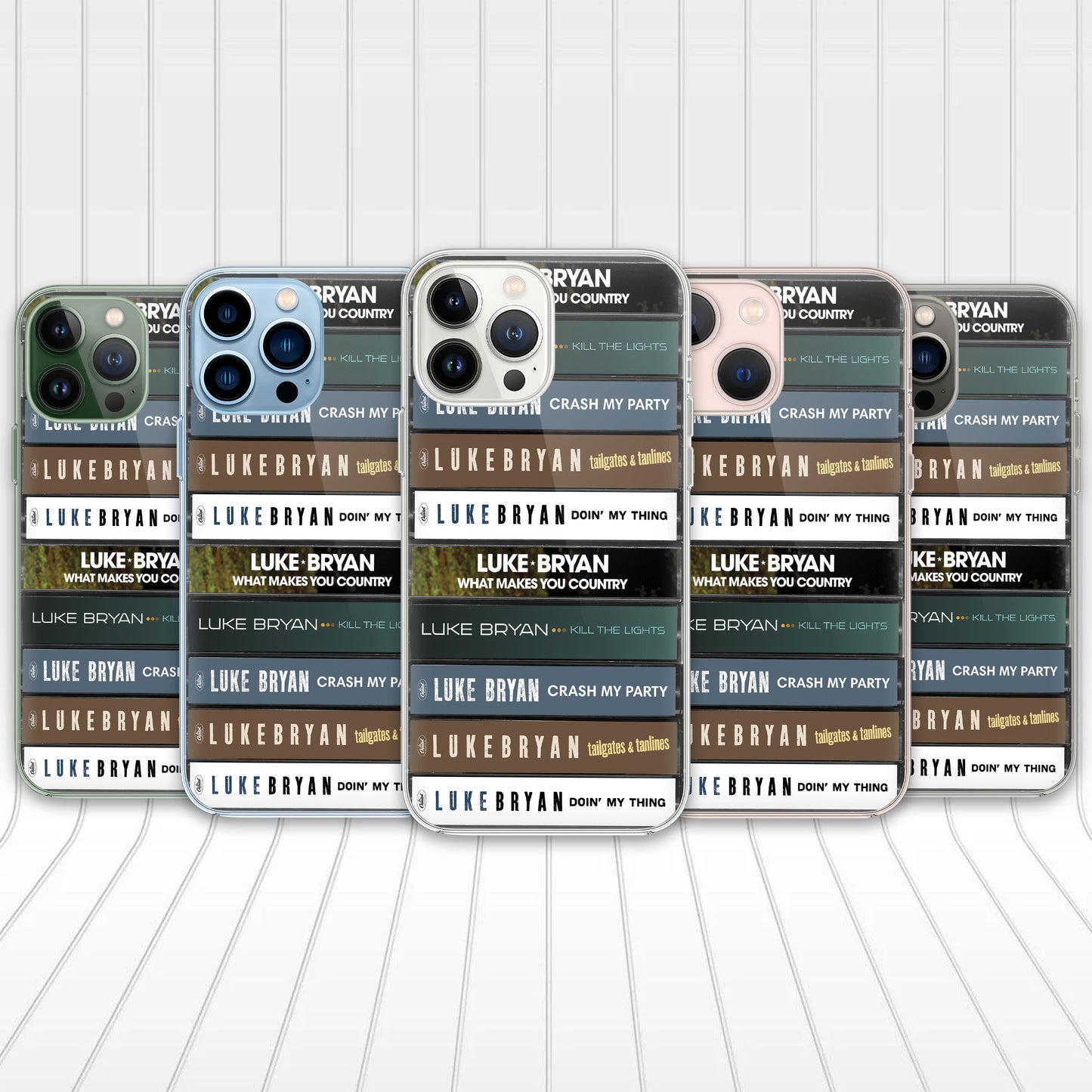 Luke Bryan Albums Cassette Collection Retro Phone Case