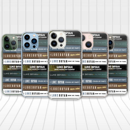 Luke Bryan Albums Cassette Collection Retro Phone Case