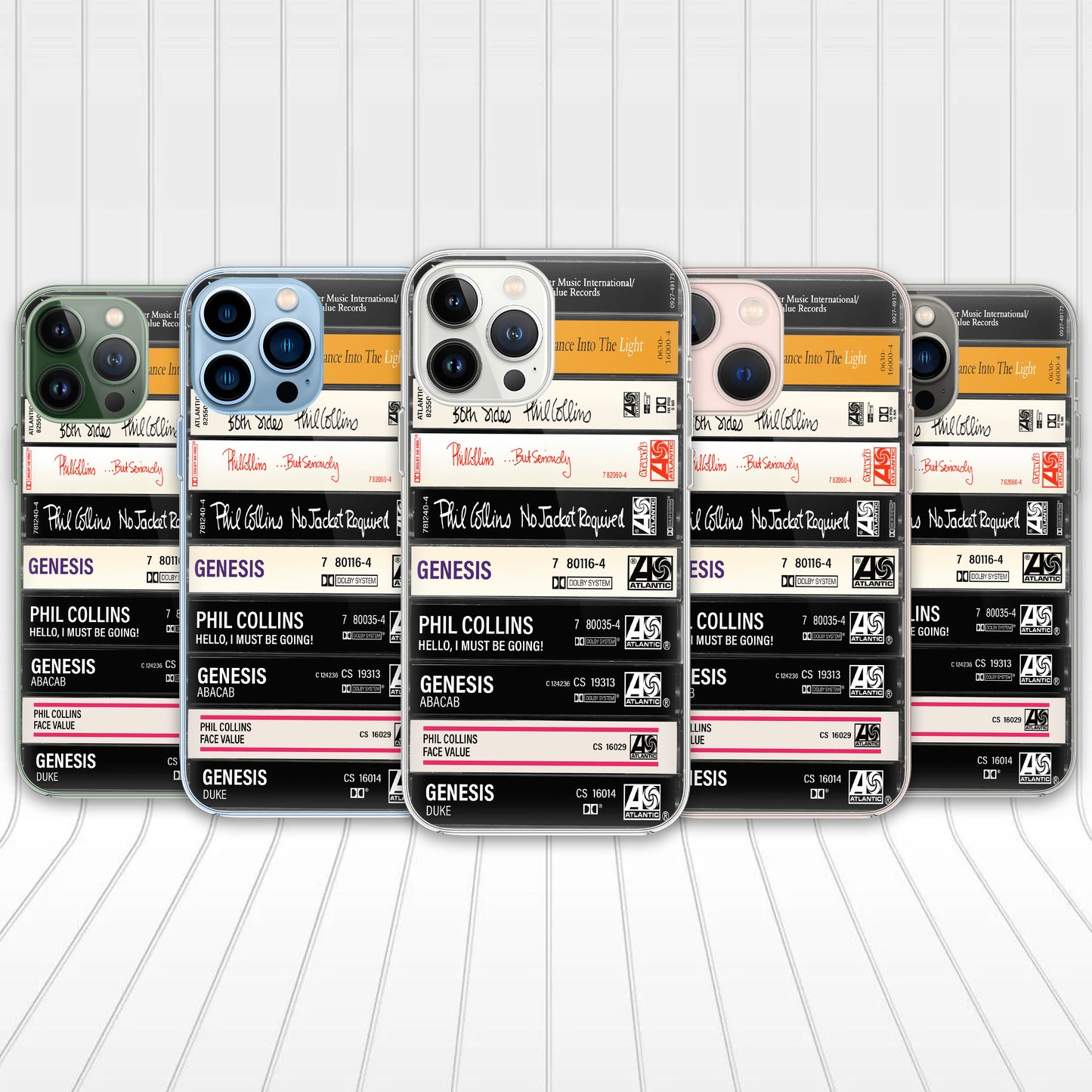 Phil Collins Albums Cassette Collection Retro Phone Case