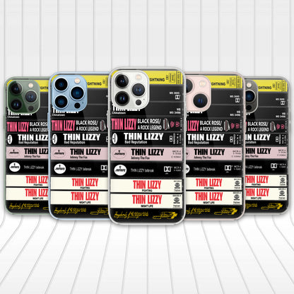 Thin Lizzy Albums Cassette Collection Retro Phone Case