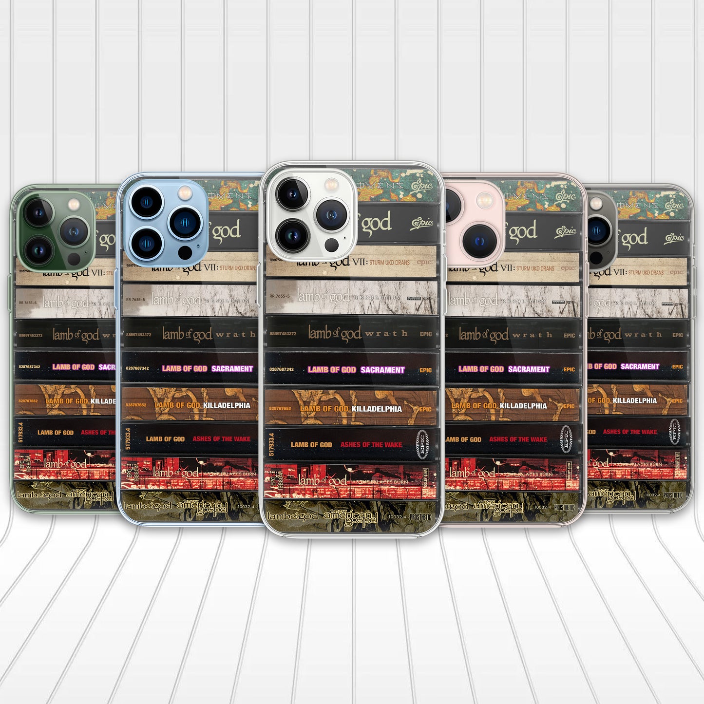 Lamb of God Albums Cassette Collection Retro Phone Case