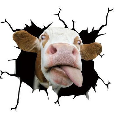 Cute Funny Cow Farm Vinyl Decal Decorations