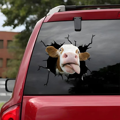 Cute Funny Cow Farm Vinyl Decal Decorations