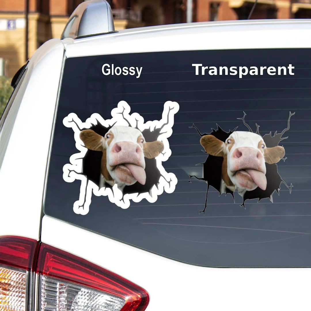 Cute Funny Cow Farm Vinyl Decal Decorations