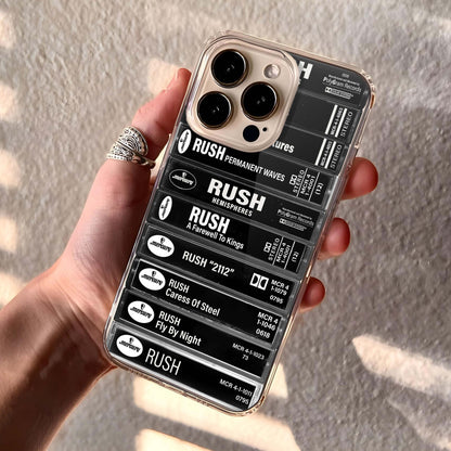 Rush Albums Cassette Collection Retro Phone Case