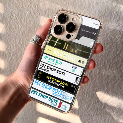 Pet Shop Boys Albums Cassette Collection Retro Phone Case