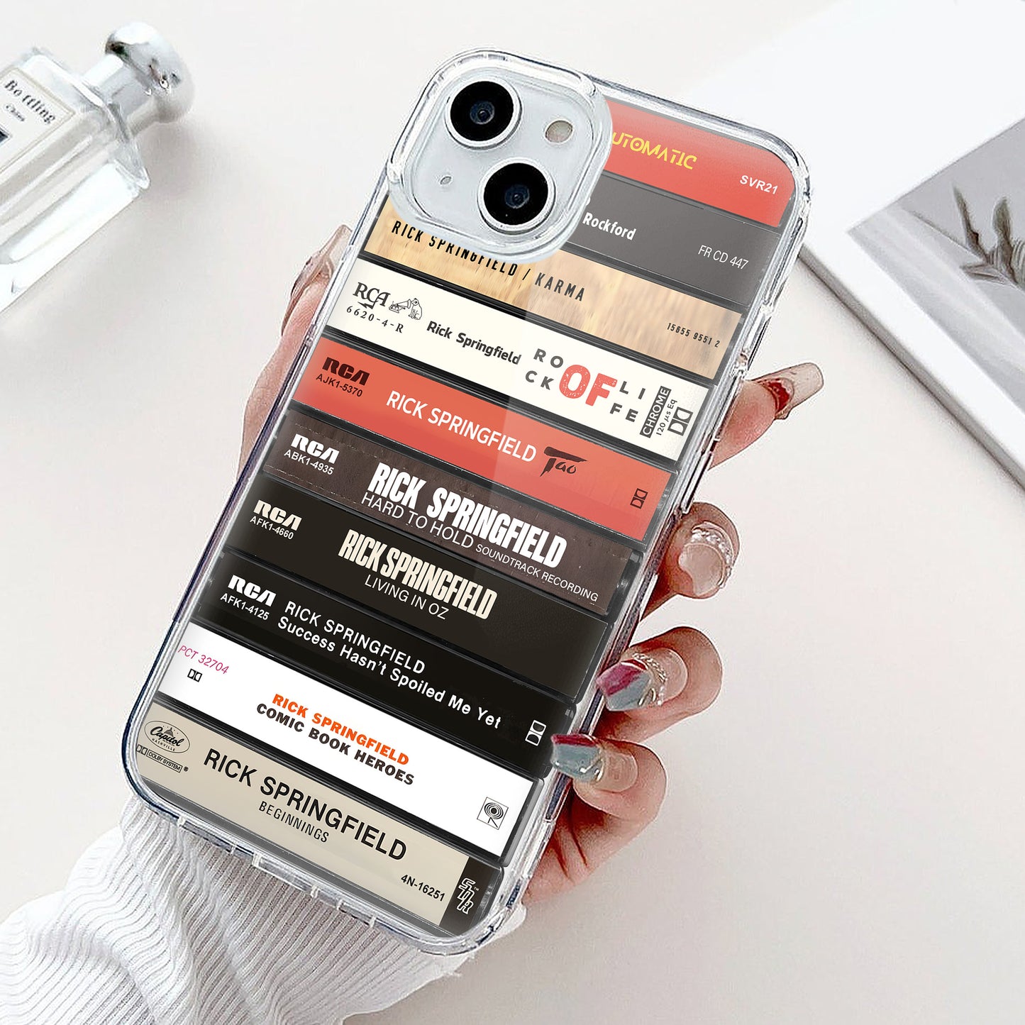 Rick Springfield Albums Cassette Collection Retro Phone Case