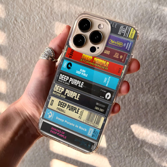 Deep Purple Albums Cassette Collection Retro Phone Case