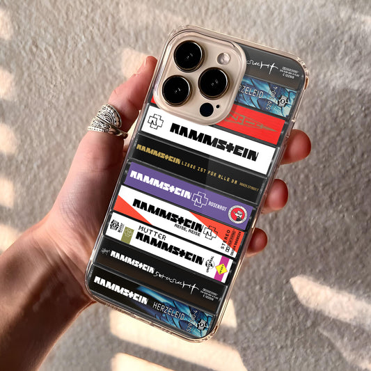 Rammstein Albums Cassette Collection Retro Phone Case