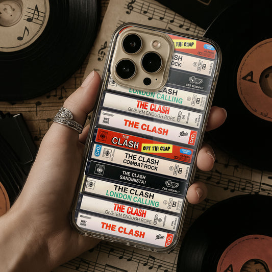 The Clash Albums Cassette Collection Retro Phone Case