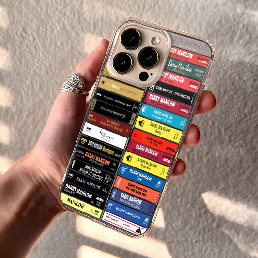 Barry Manilow Albums Cassette Collection Retro Phone Case