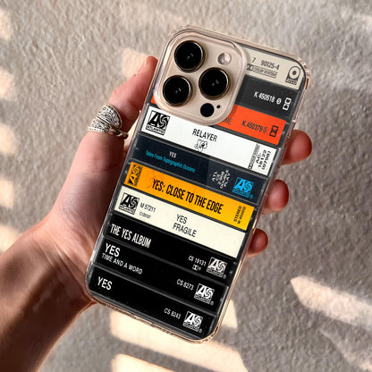 YES Albums Cassette Collection Retro Phone Case