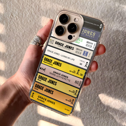 Grace Jones Albums Cassette Collection Retro Phone Case
