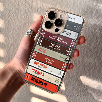 Bee Gees Albums Cassette Collection Retro Phone Case