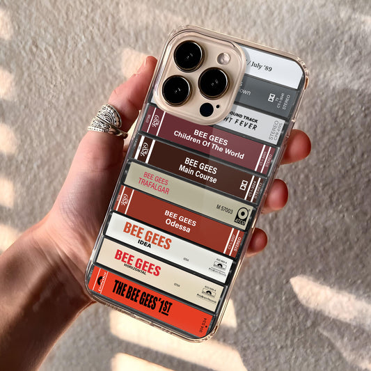 Bee Gees Albums Cassette Collection Retro Phone Case