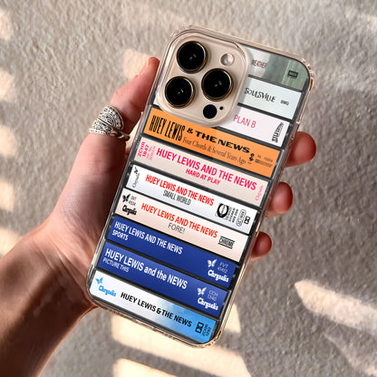 Huey Lewis Albums Cassette Collection Retro Phone Case