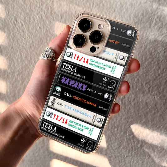 Tesla Albums Cassette Collection Retro Phone Case