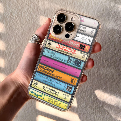 Elvis Costello Albums Cassette Collection Retro Phone Case