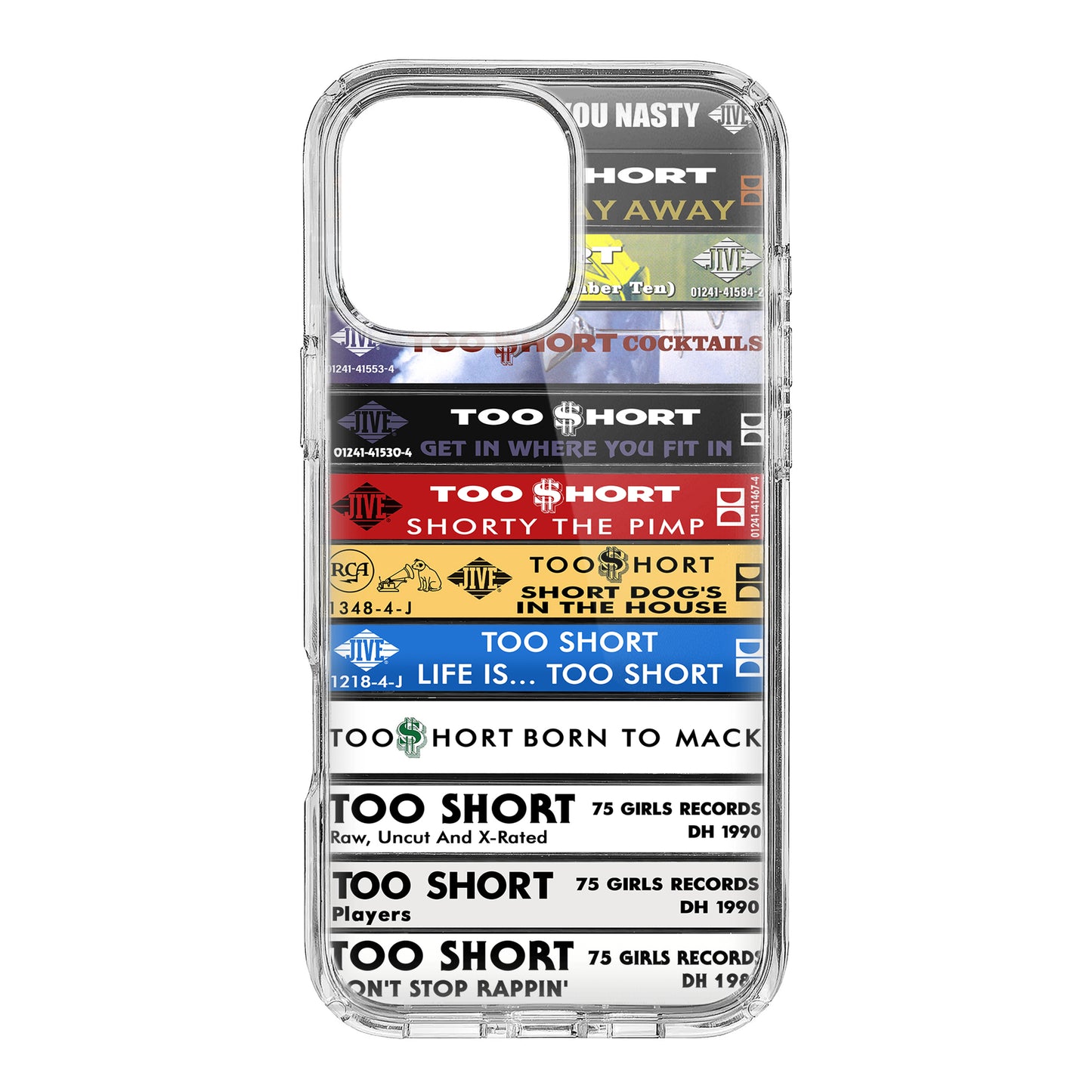 Too Short Albums Cassette Collection Retro Phone Case