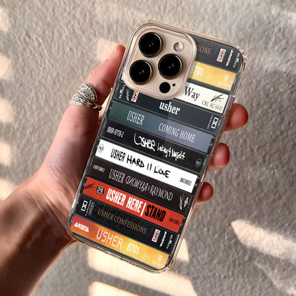Usher Albums Cassette Collection Retro Phone Case