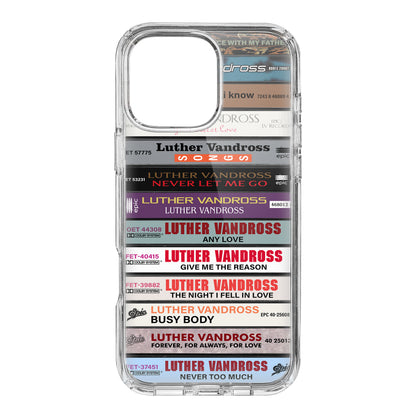 Luther Vandross Albums Cassette Collection Retro Phone Case