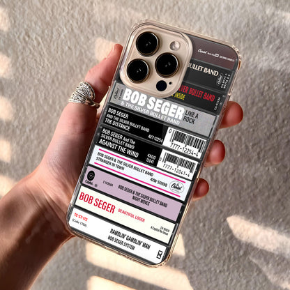 Bob Seger Albums Cassette Collection Retro Phone Case